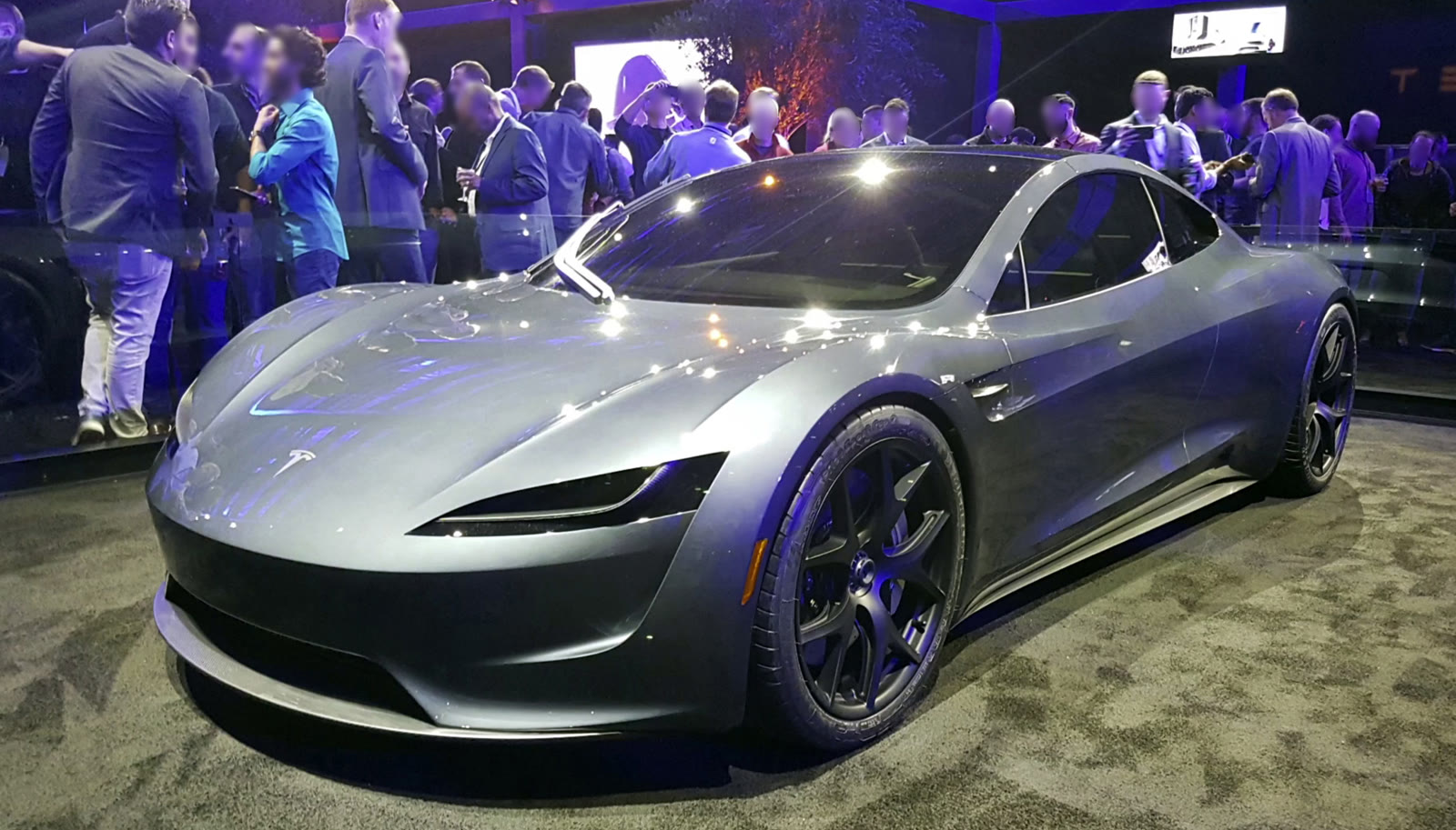 Teaser still of the next-generation Tesla Roadster prototype ahead of the upcoming demo